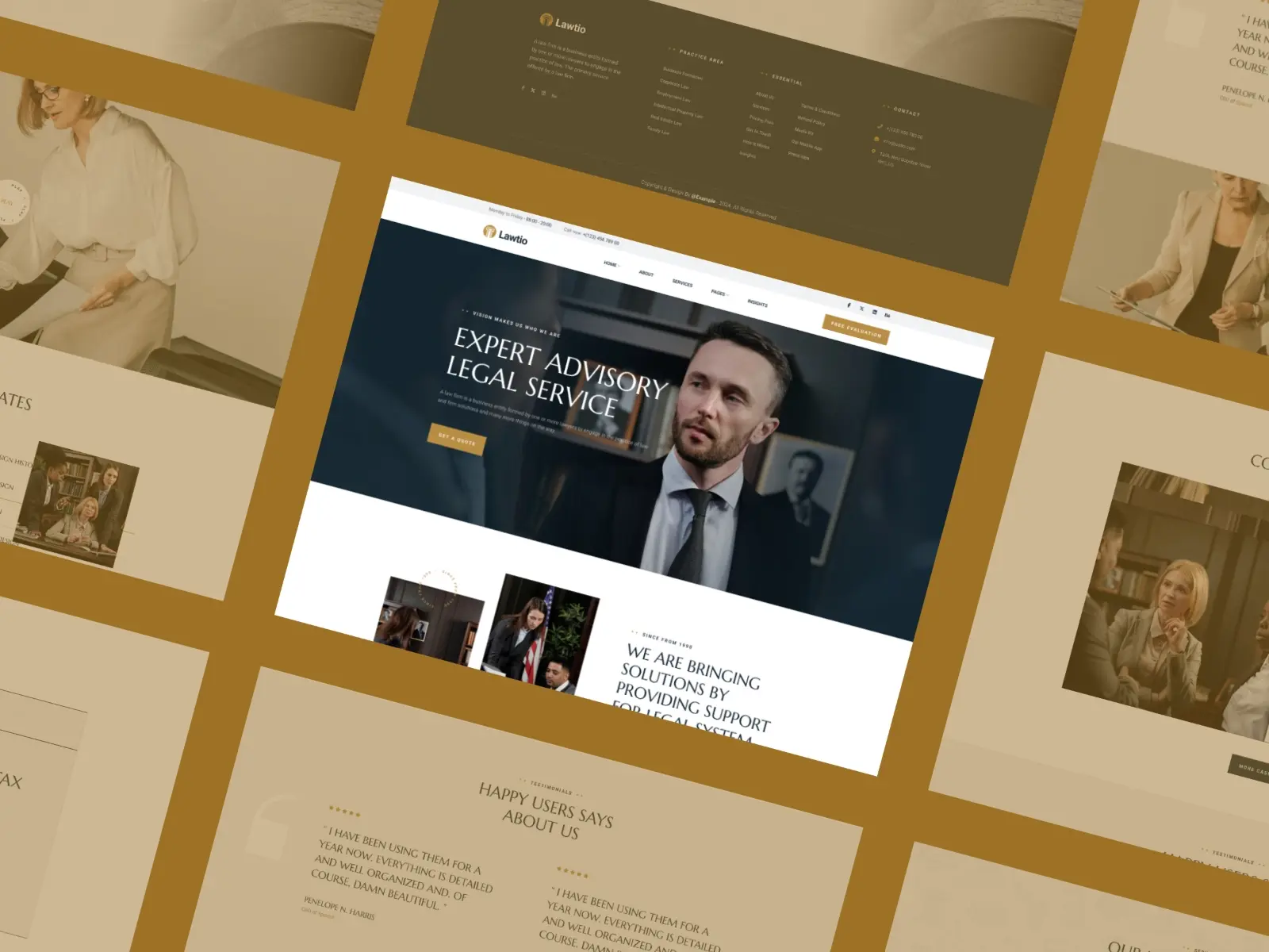 طراحی سایت وکالت 