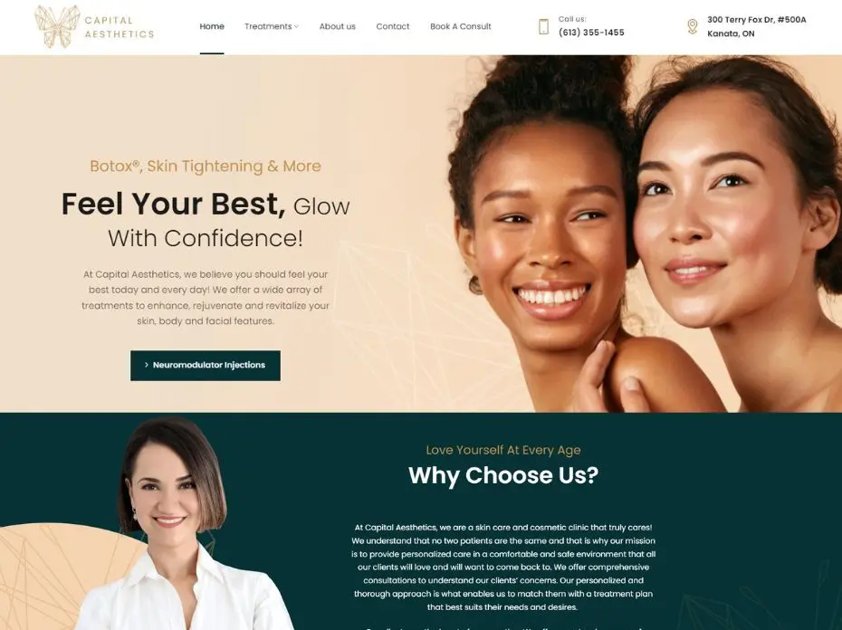 طراحی سایت کلینیک زیبایی 