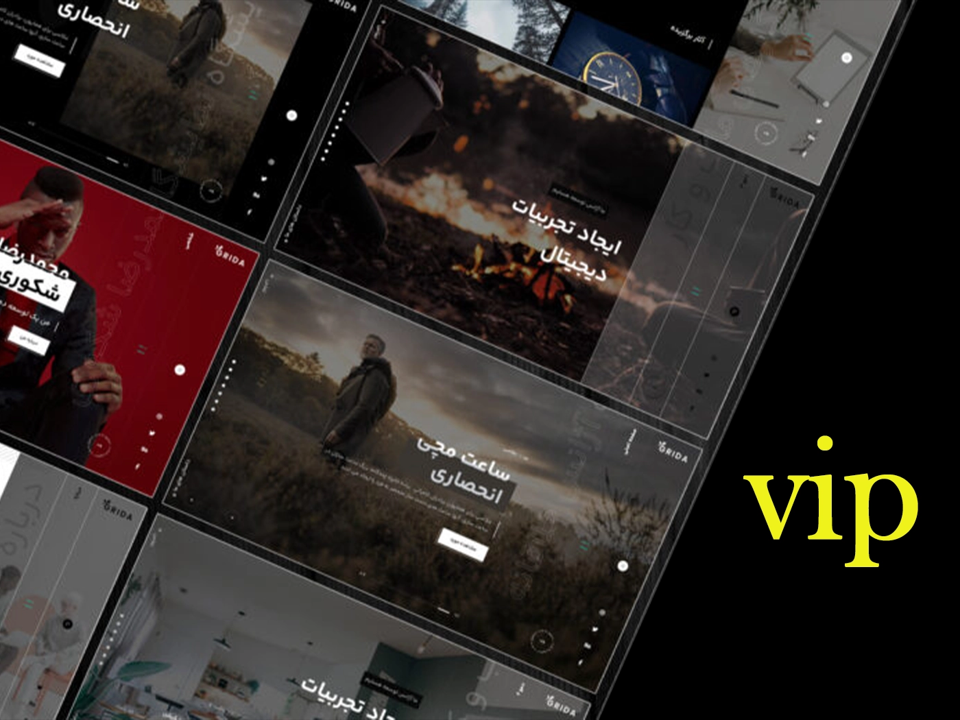 سایت شرکتی معرفی آماده به همراه هاست لینوکس و دامنه ir طراحی vip