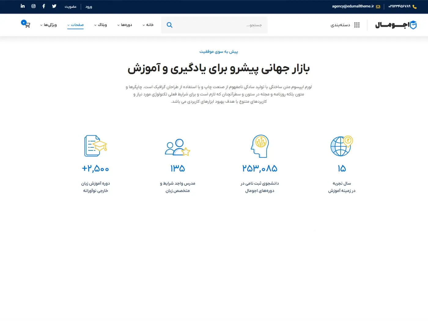 سایت آماده مدرس و مربی آنلاین